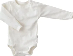 Joha Lang Ærmet Body i Rib - Uld - Natur- Uldbodyer|Bodystocking Langærmet