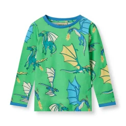 Småfolk Langærmet bluse med flyvende drager - 826- Bluser