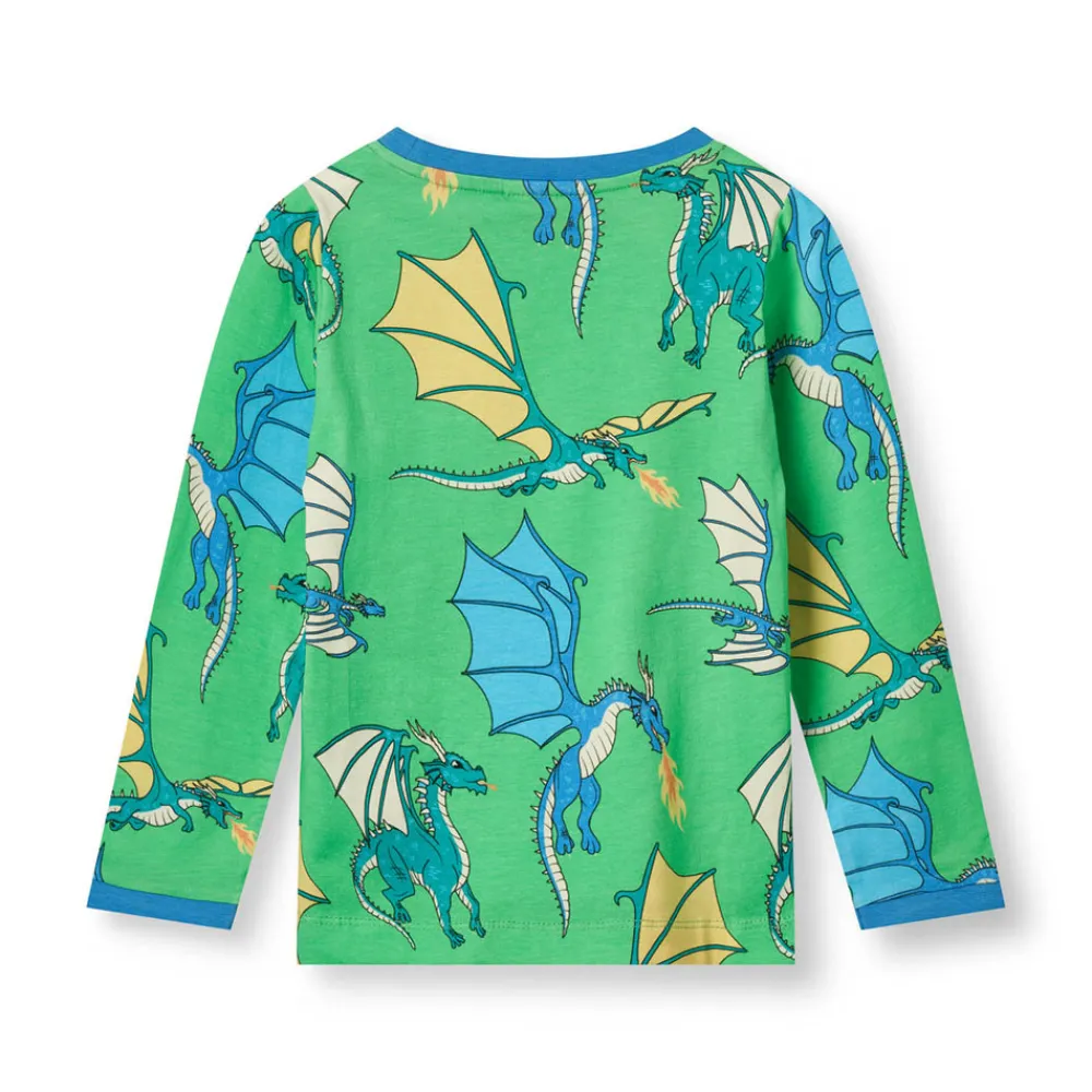 Småfolk Langærmet bluse med flyvende drager - 826- Bluser