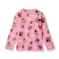 Småfolk Langærmet bluse med mariehøner - 539- Bluser