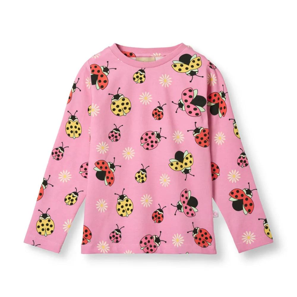 Småfolk Langærmet bluse med mariehøner - 539- Bluser