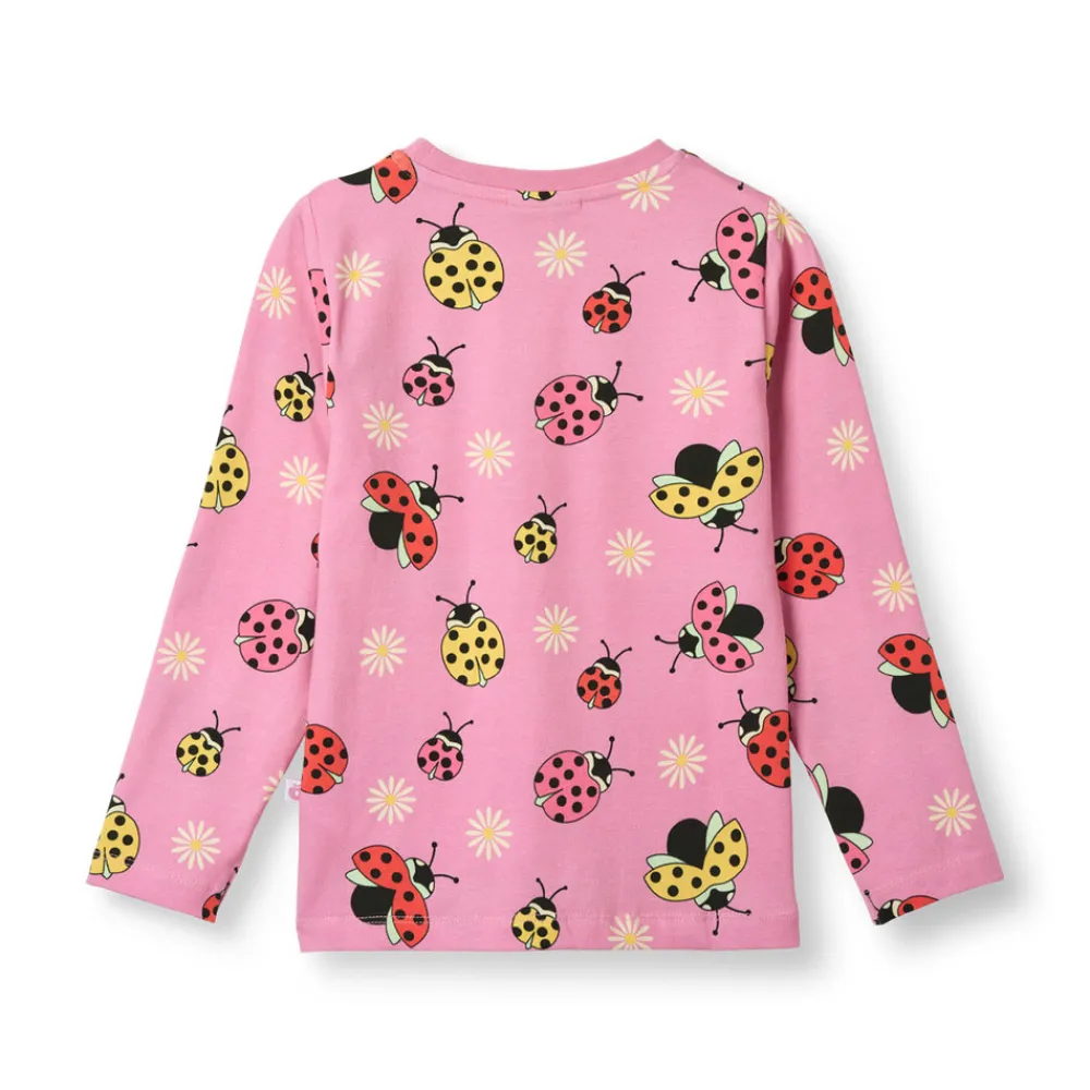 Småfolk Langærmet bluse med mariehøner - 539- Bluser
