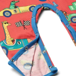 Småfolk Langærmet heldragt med racer biler - 534- Heldragter U. Fod