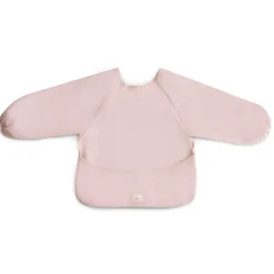 MUSHIE Langærmet Spisesmæk - Blush- Hagesmække