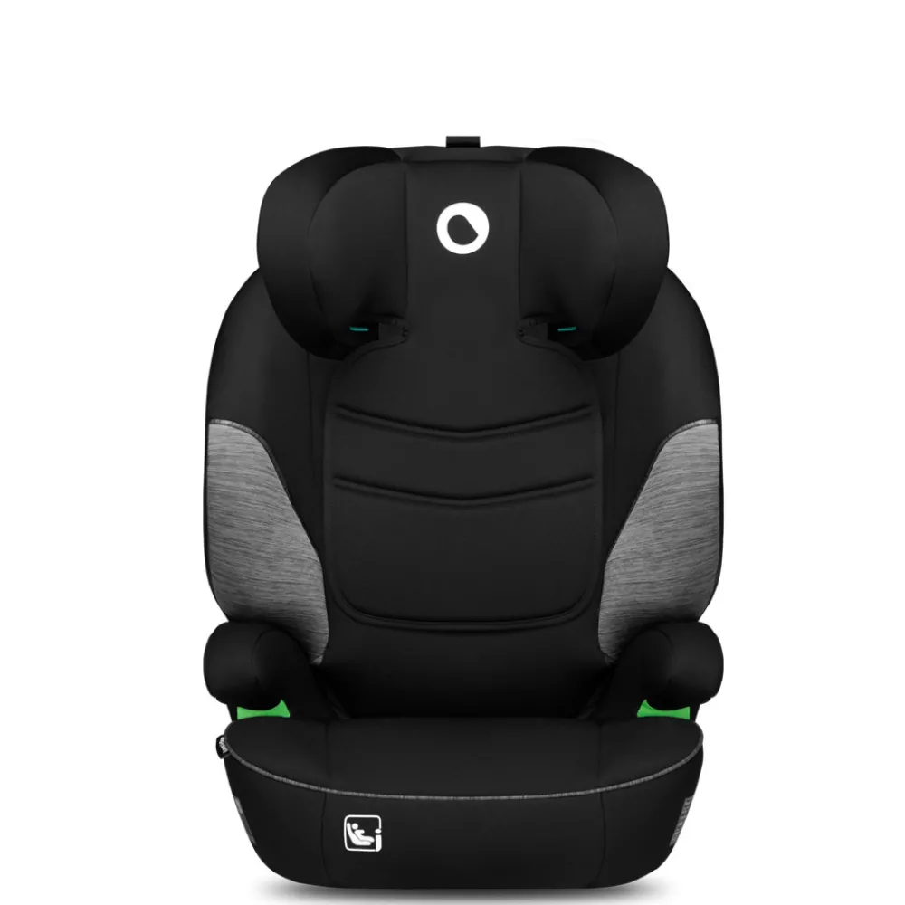 Lionelo Lars i-size - black grey- Autostole 100-150 Cm (4-12 År)