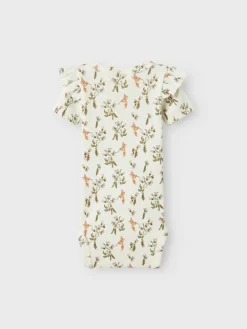 Lil' Atelier Lavo evi kortærmet slim body - COCO MILK- Bodystocking Kortærmet