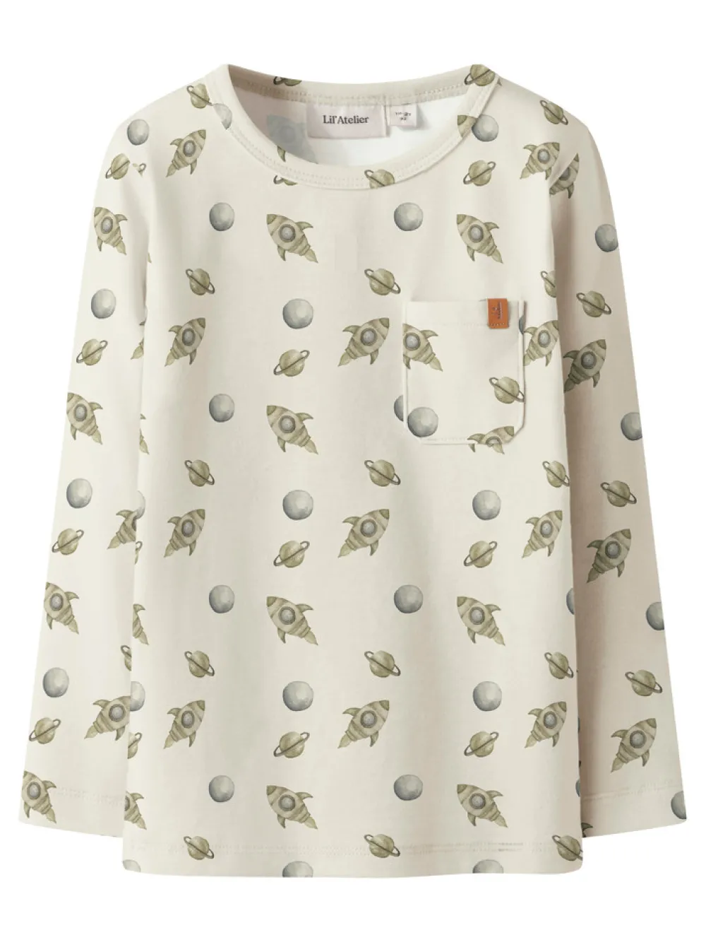 Lil' Atelier Layo Geo Bluse - Turtledove- Bluser