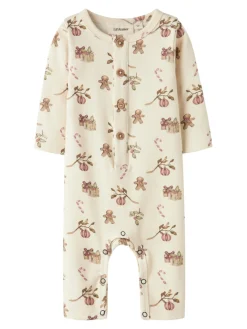 Lil' Atelier Layo Gip Heldragt - Turtledove- Juletøj|Heldragter U. Fod