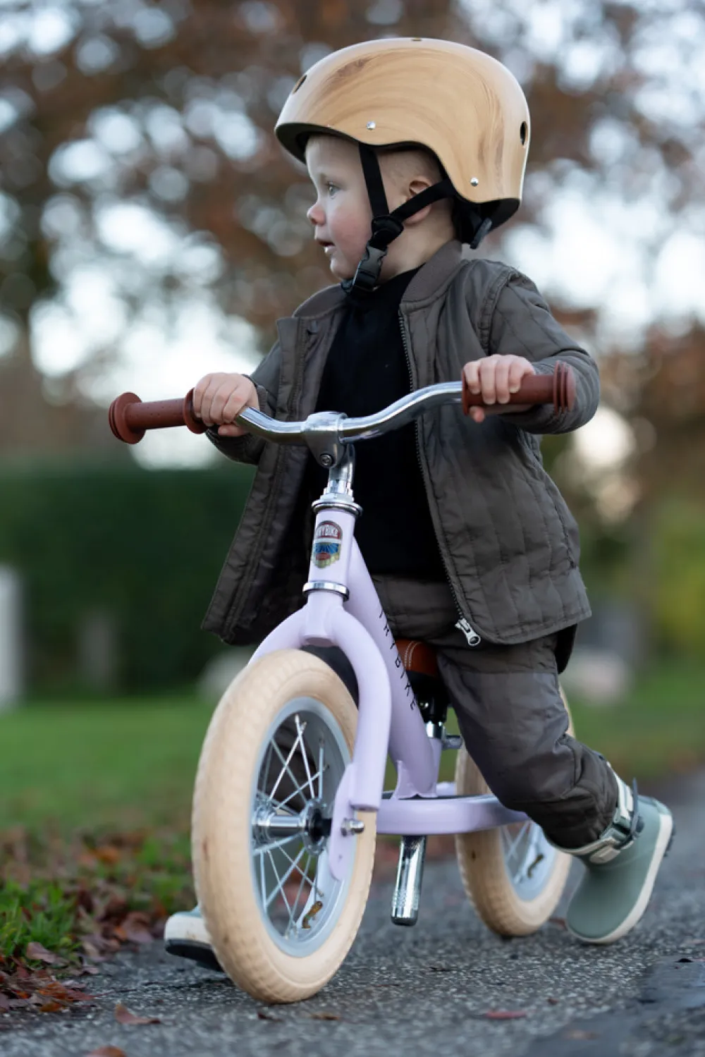 Trybike Løbecykel, 2 hjulet, Vintage Lilla- Løbecykler & Cykler
