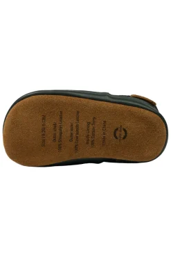 Mikk-Line Læder Slipper Dino - Darkesst sprouse- Hjemmesko