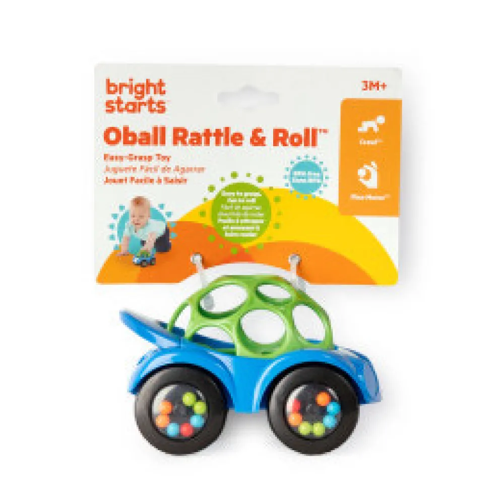 Bright Starts Legetøjsbil, Rattle & Roll Buggie, blå- Legetøjsbiler