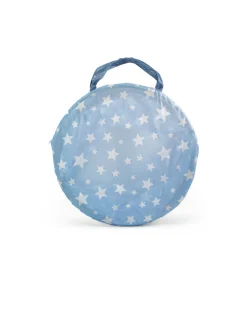 KIDSCONCEP Legetunnel, blå m. hvide stjerner- Legetelte & Tipier