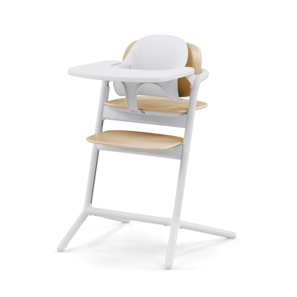 Cybex Lemo højstol 4in1 sæt - sand white-Børn Højstole Med Tilbehør