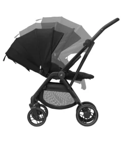 Maxi-Cosi Leona 2 - Twillic Black- Klapvogne Med Flade Sæder