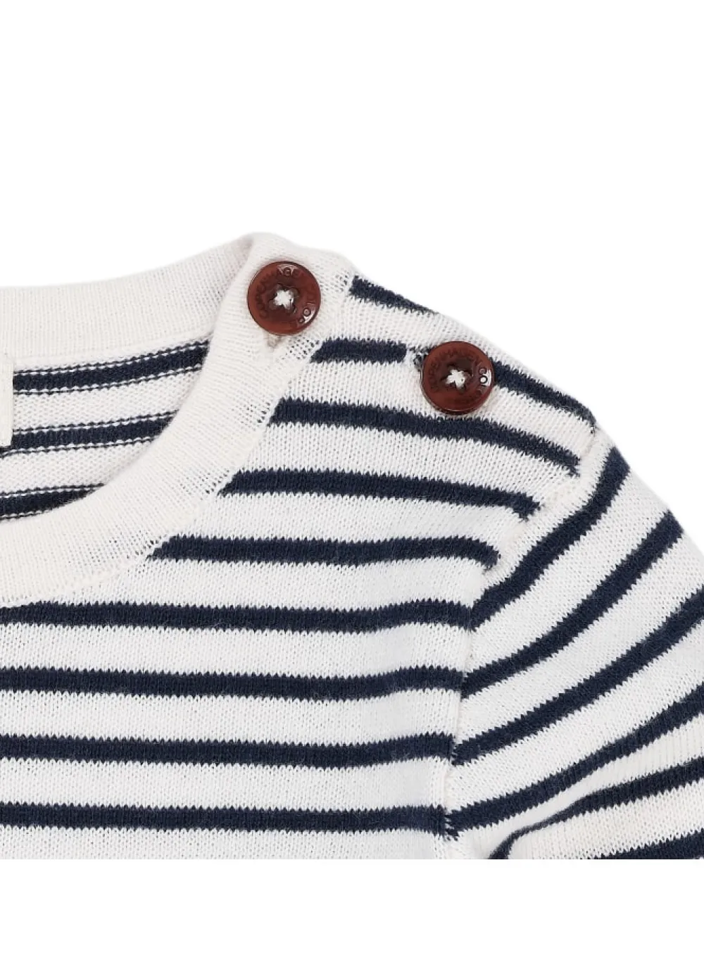 Copenhagen Colors Let strikket bodystocking m. striber - NAVY- Bodystocking Langærmet