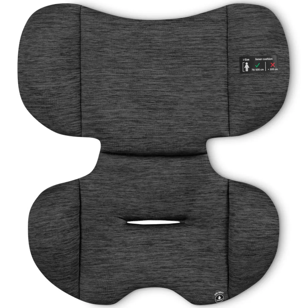 Lionelo Levi One I-size - black grey- Autostole 76-150 Cm (15 Mdr.-12 År)