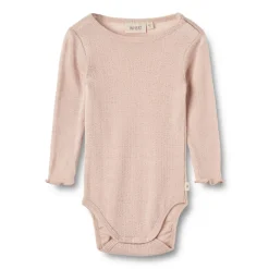Wheat Liea Uld/silke Body Langærmet - Pale Lilac- Uldbodyer|Bodystocking Langærmet