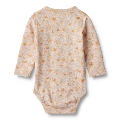 Wheat Liv langærmet body - coneflowers- Bodystocking Langærmet