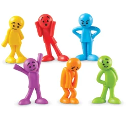 LEARNING Lær om følelser og kropssprog -figurer- Aktivitetslegetøj