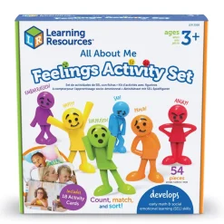 LEARNING Lær om følelser og kropssprog -figurer- Aktivitetslegetøj