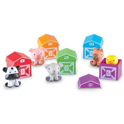 LEARNING Lær om tal og farver - bondegårdsdyr- Aktivitetslegetøj