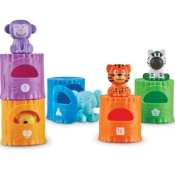 LEARNING Lær om tal og farver - junglens dyr- Aktivitetslegetøj