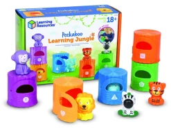 LEARNING Lær om tal og farver - junglens dyr- Aktivitetslegetøj