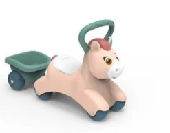 Smoby Lær-at-gå-bil-Pony med vogn- Biler, Traktorer & Scootere|Gåvogne & Aktivitetsborde