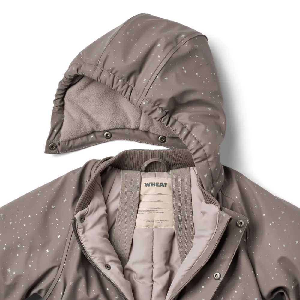 Wheat Ludo Gummi Flyverdragt - Purple stone stars- Flyverdragter