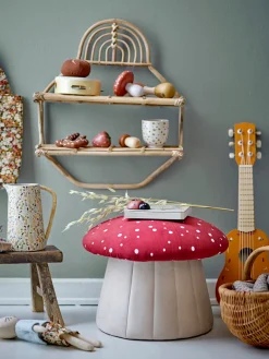 Bloomingvillemini Lue puf rød-Børn Bænke & Skamler