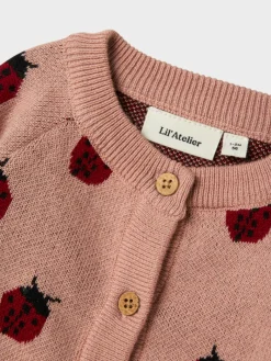Lil' Atelier Lulio Cardigan - Misty rose- Cardigans, Veste & Trøjer