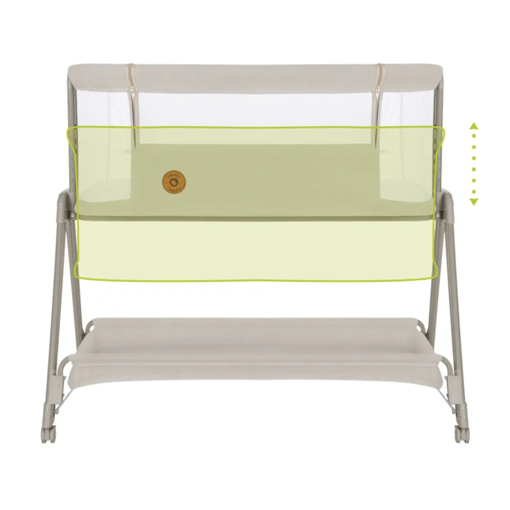 Lionelo Luna vugge - beige-Børn Side By Side Senge