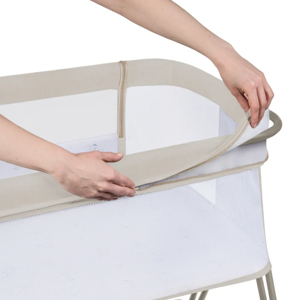 Lionelo Luna vugge - beige-Børn Side By Side Senge