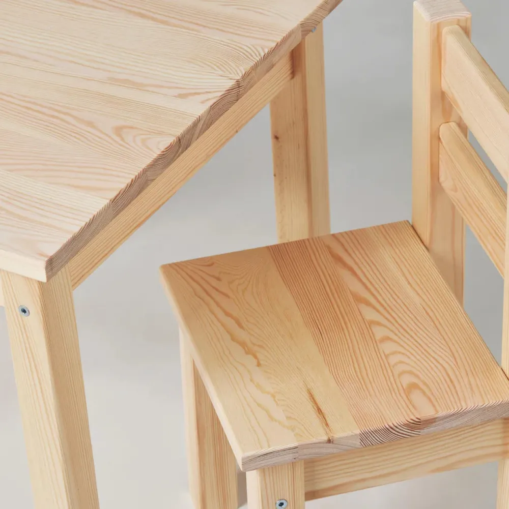 Hoppekids Mads Børnestol - natur-Børn Børneborde & Stole