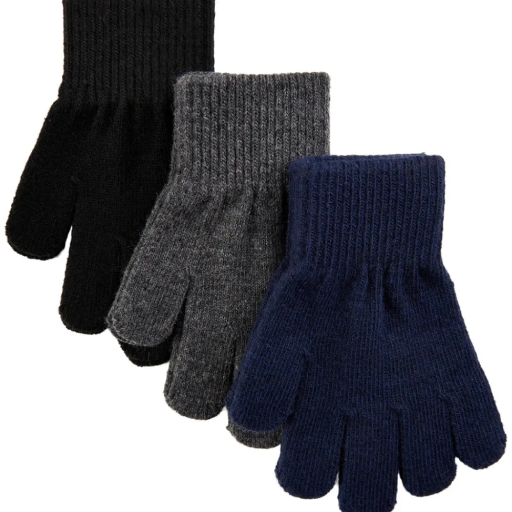 Mikk-Line Magic handsker 3 pak - Blue Nights-Antrazite-Black- Luffer & Vanter