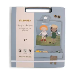Filibabba Magnetisk påklædningsdukke - Klar til dit eventyr- Magnetlegesæt