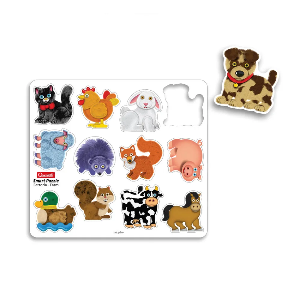QUERCETTI Magnetisk puslespil: Bondegård- Magnetlegesæt