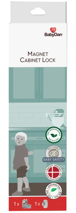 BabyDan Magnetisk skabslås- Sikkerhed I Hjemmet