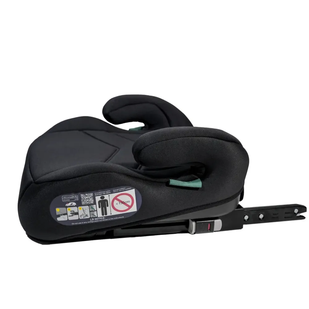 AXKID Mate 2 ISOFIX - Shell Black- Autostole 100-150 Cm (4-12 År)