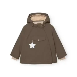 MINI A TURE Matwang Fleeceforet Vinterjakke - Morel grey- Vinterjakker & Bukser