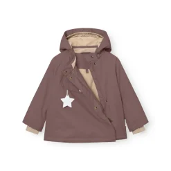 MINI A TURE Matwang Fleeceforet Vinterjakke - Peppercorn plum- Vinterjakker & Bukser