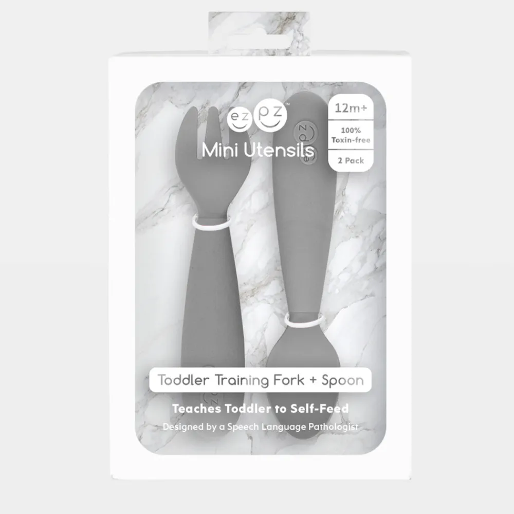 EZPZ Mini bestiksæt - grå- Bestik