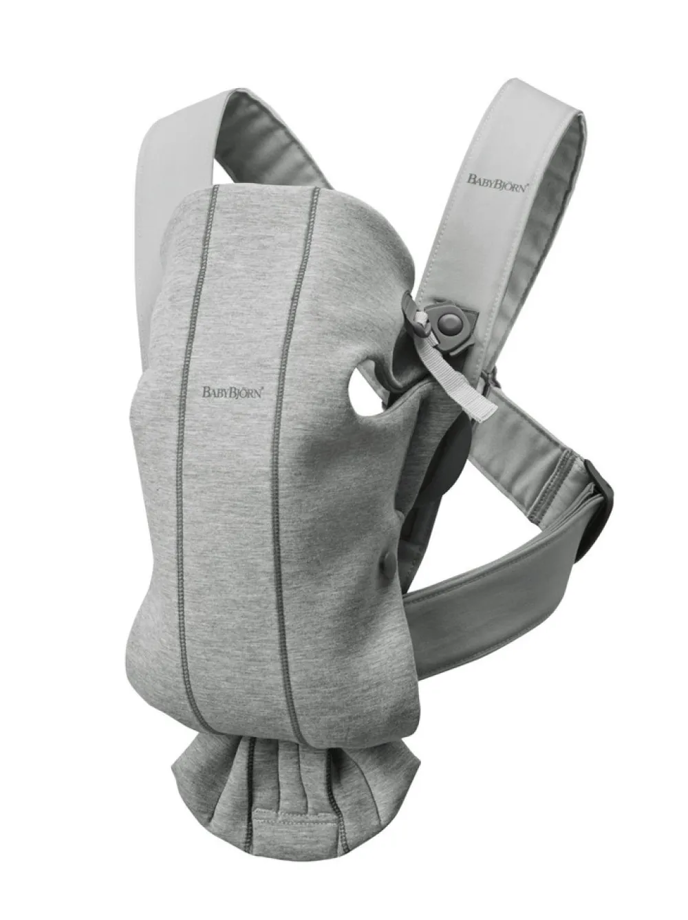 BabyBjörn Mini bæresele 3D Jersey - Lysegrå- Bæreseler & Vikler
