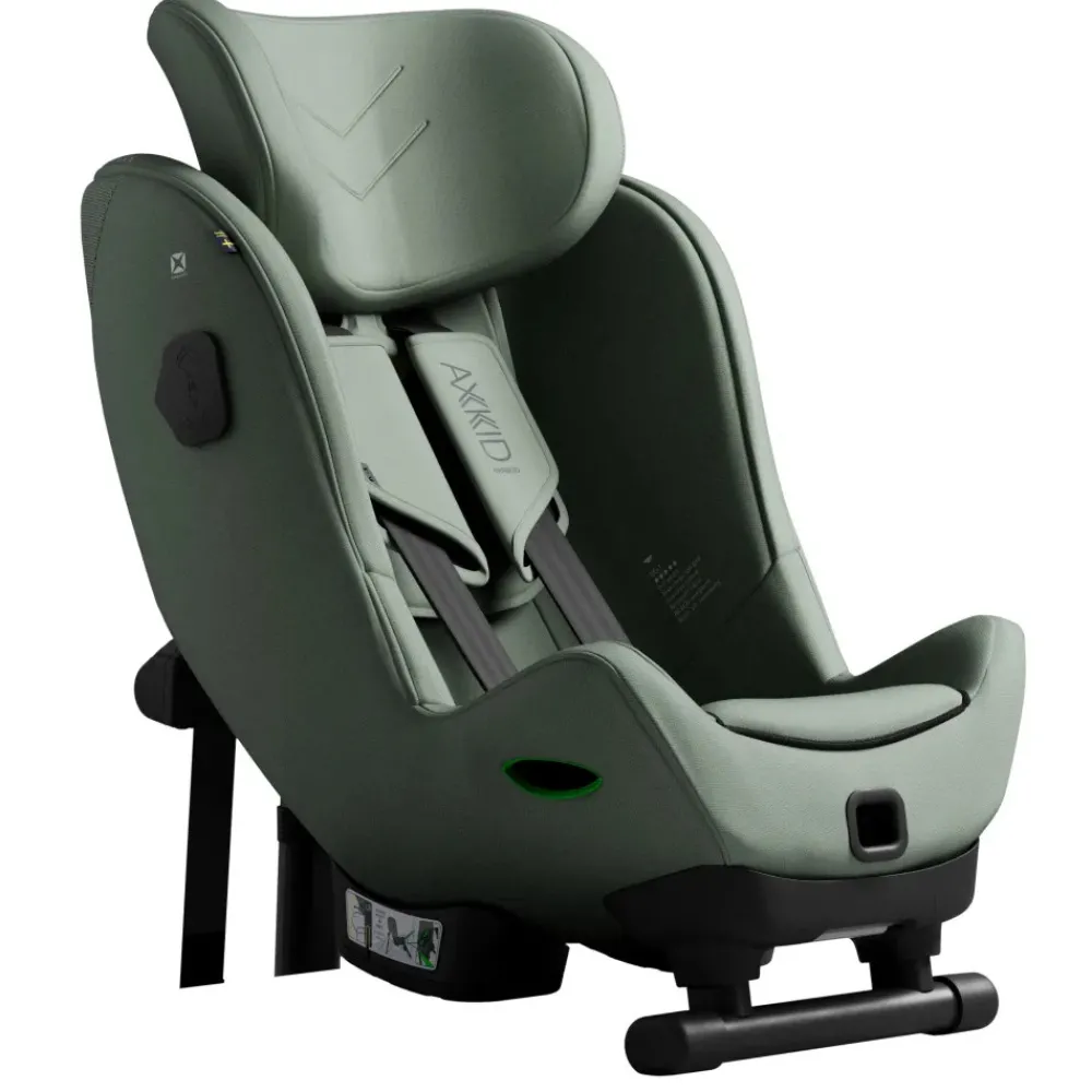 AXKID Minikid 4 Max Nordic Bloom Green- Autostole 61-105 Cm (3 Mdr.-4 År)