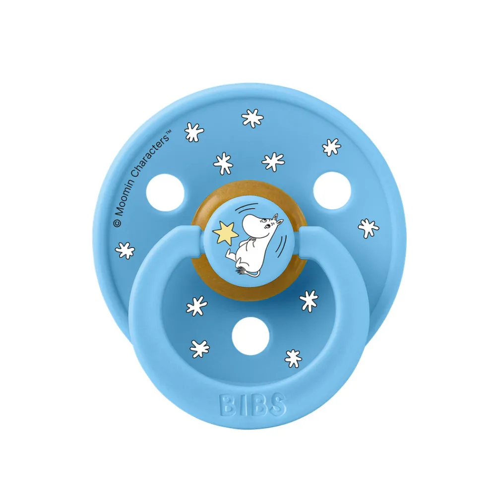 BIBS Moomin Colour Sut 2pk Latex Str 2 - Breeze- Sutter