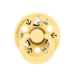 BIBS Moomin Colour Sut 2pk Latex Str 1 - Mint- Sutter