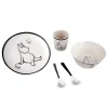 Barbo Toys Moomin Melamine 5 pcs Mealtime set- Service
