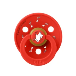 BIBS Moomins Colour Sut 2pk Latex Str 1 - Candy Apple- Sutter