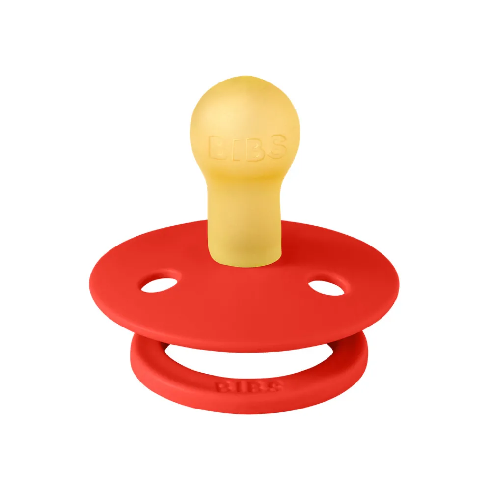 BIBS Moomins Colour Sut 2pk Latex Str 1 - Candy Apple- Sutter