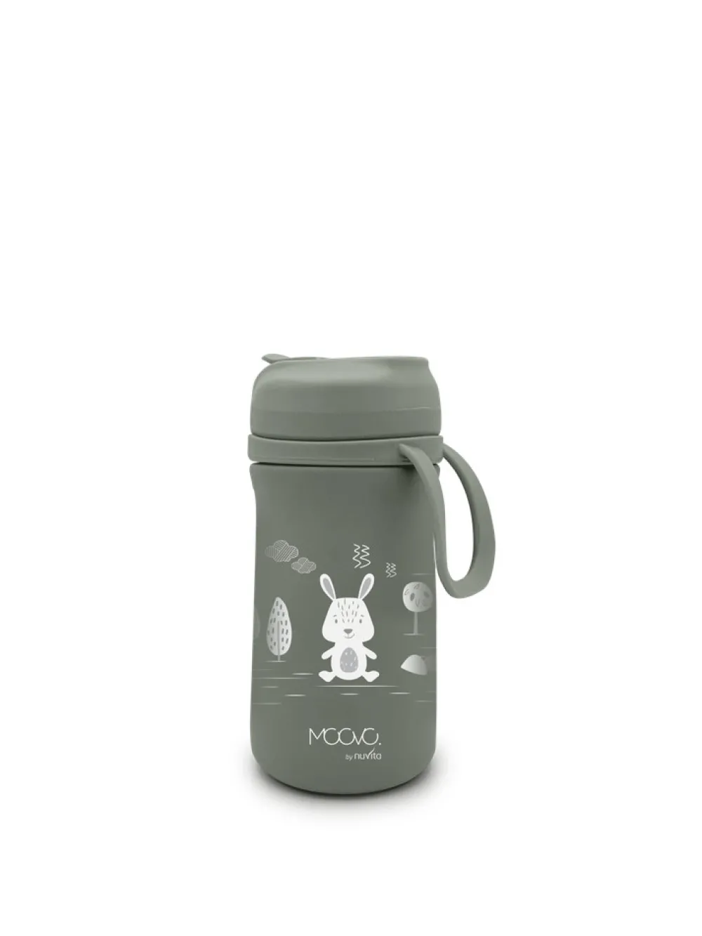 Nuvita Moovo termo flaske - 350 ml Sage Green- Madkasser & Drikkedunke